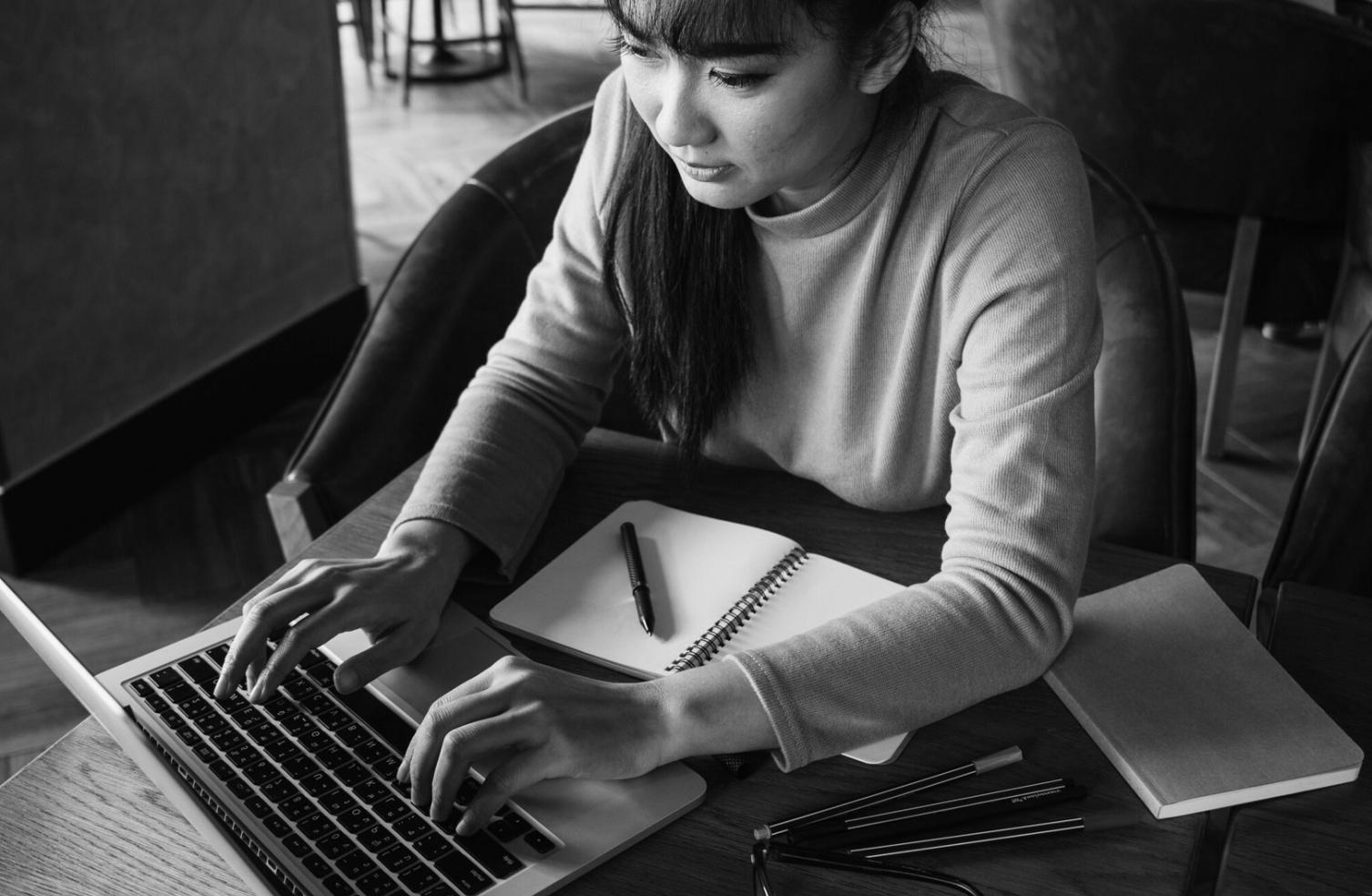 Analyst working through financial modeling exercises